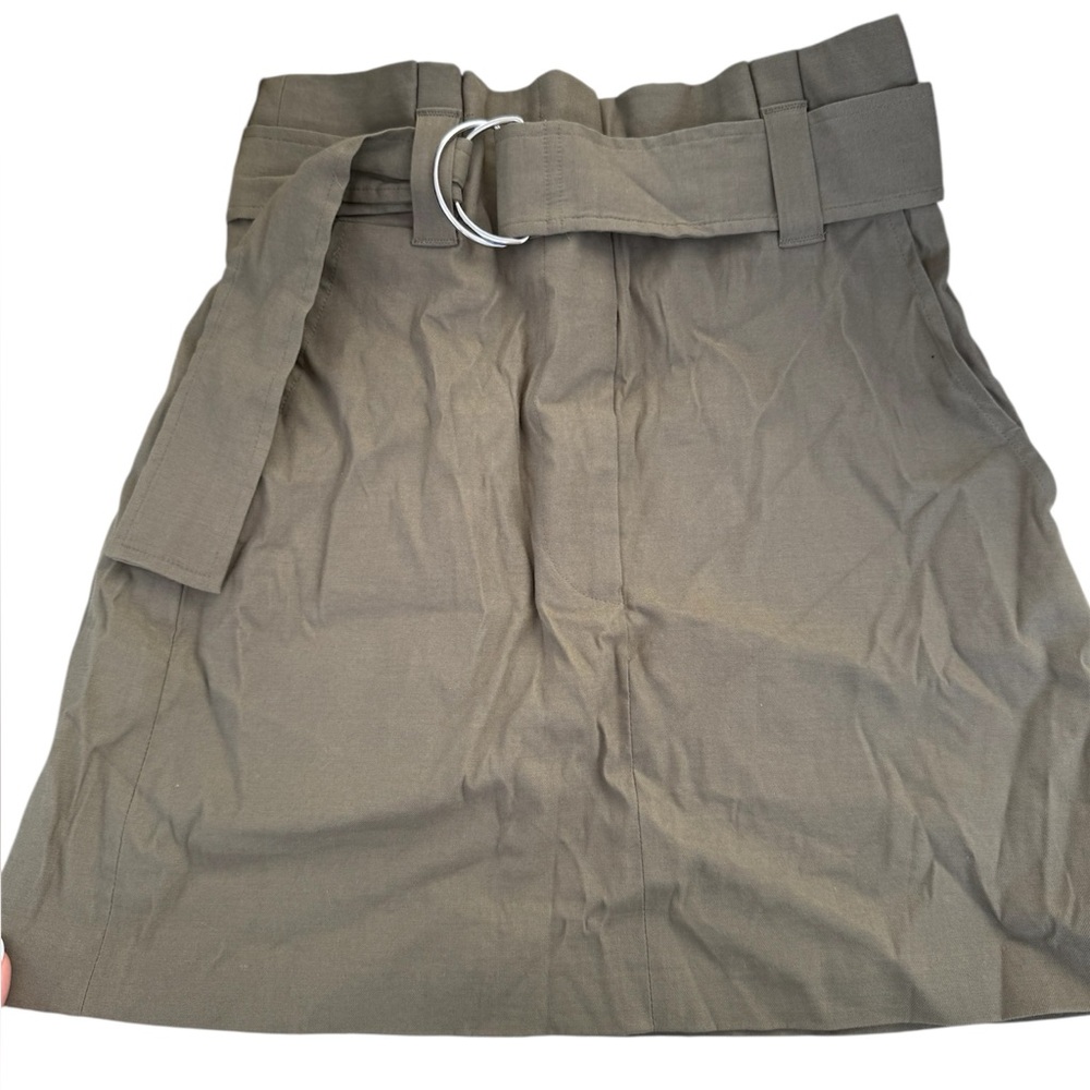 A.L.C BRYCE MINI SKIRT IN OLIVE GREEN - SIZE 0